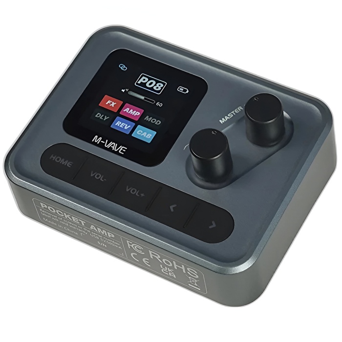 M-Vave Pocket Amp Gri Mini Gitar Prosesörü